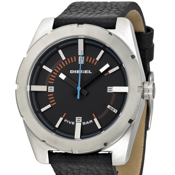 DIESEL Men's Stainless Steel and Leather Watch - Picture 1 of 6