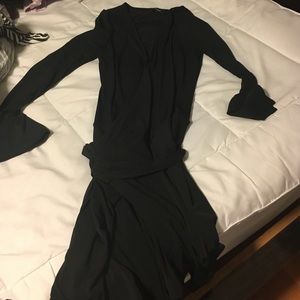Express black wrap dress