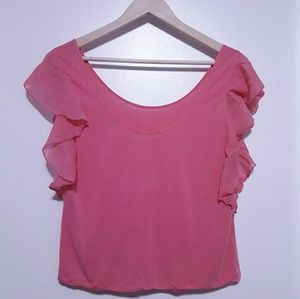 *SOLD* Zara Ruffle Sleeveless Top