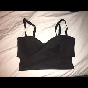 Black crop top