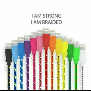 **10 ft Braided Iphone Usb cable**