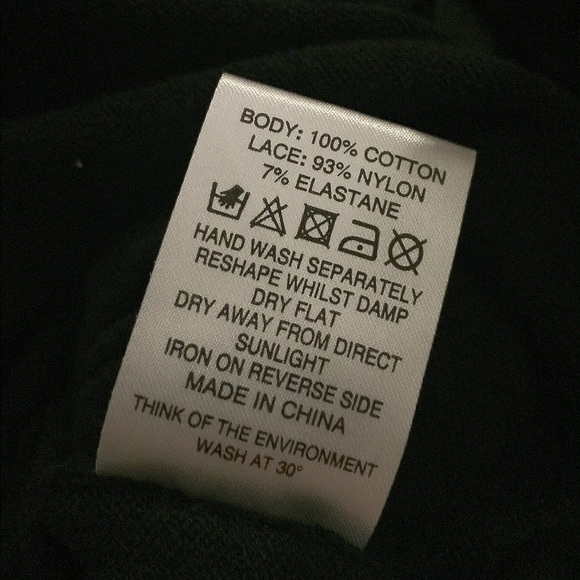 ASOS black lace hem sweater SZ 6 - Picture 4 of 4