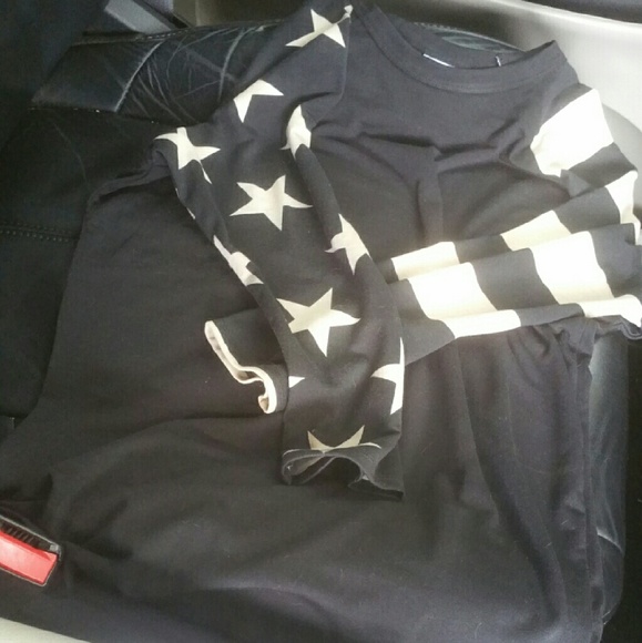 Xs stars and stripes tan and black randy.