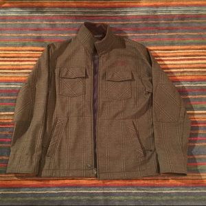 North Face Brown Plaid Medium Weight Jacket