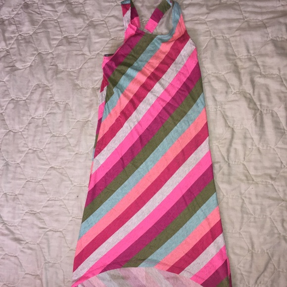 Girls maxi high low tank dress