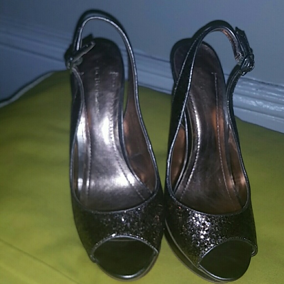 Sparkling BCBG sexy open toe heels - Picture 2 of 4