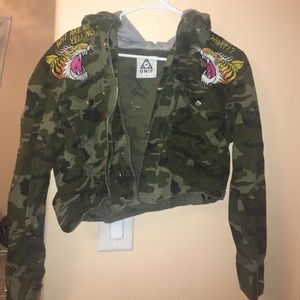 UNIF army cropped jacket
