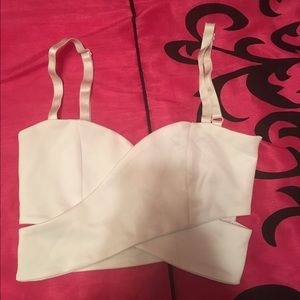 White crop top