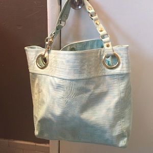 Snake skin design tote bag