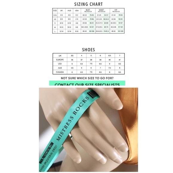 . Mistress Rocks Tan/Gold Open Back Bodysuit - Picture 8 of 10