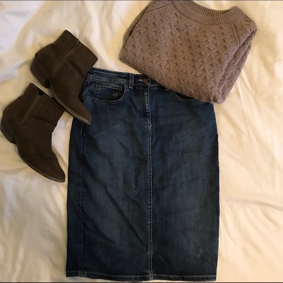 Boden Denim Pencil Skirt ✏️