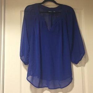 Pleione silky blue top! Size M