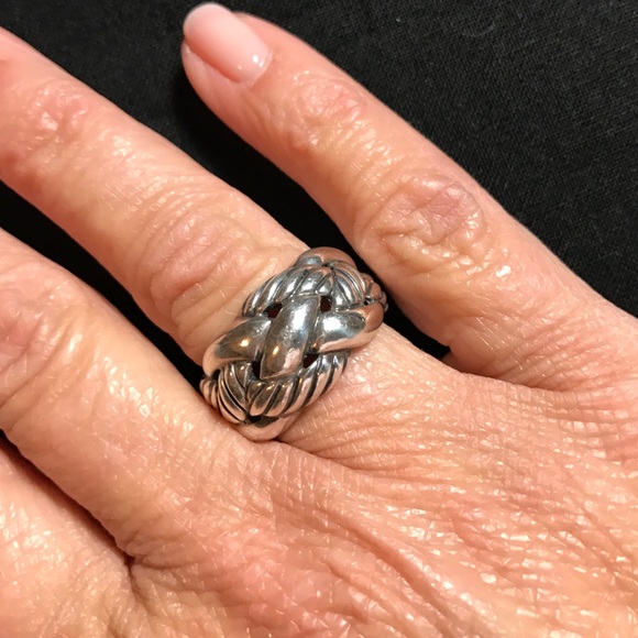 David Yurman Jewelry - David Yurman Authentic Sterling Woven Cable Ring