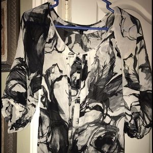 See thru express blouse.