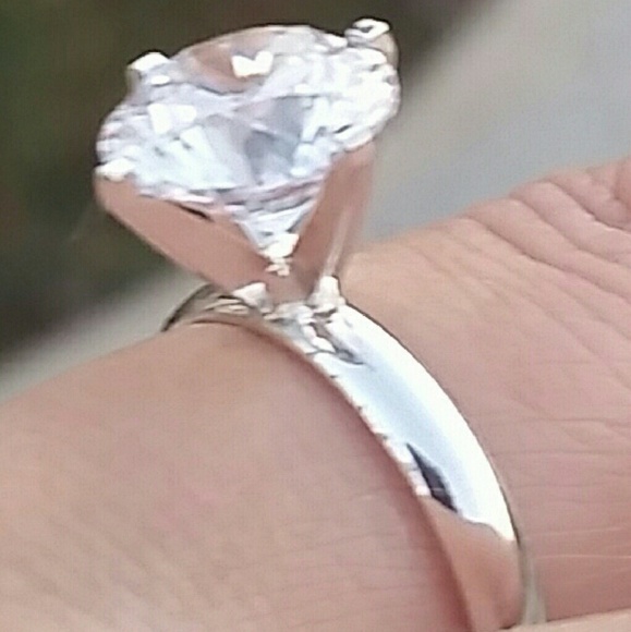 3 ct Round Solitaire Engagement ring sz 5 6 7 8 9 - Picture 2 of 4