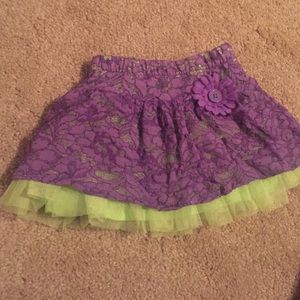 Purple and green tutu