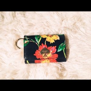 Kate Spade Floral Key Cles Wallet