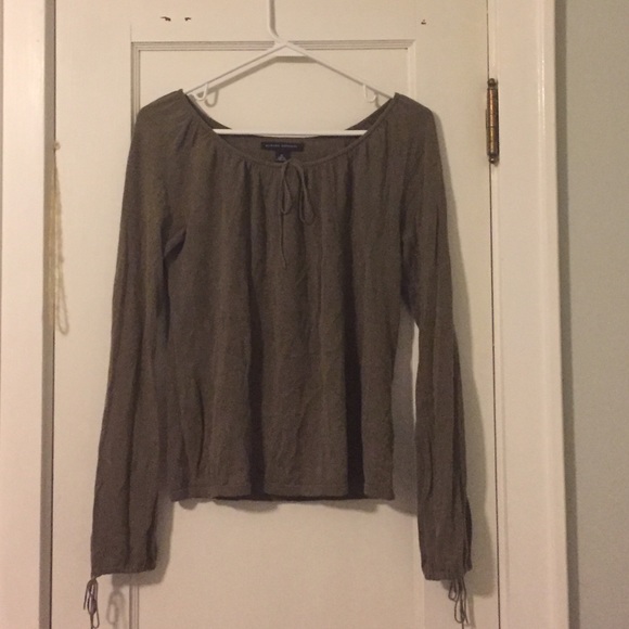 Olive Green Banana Republic Shirt With Ties