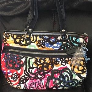 Coach Poppy Graffiti Glam Tote