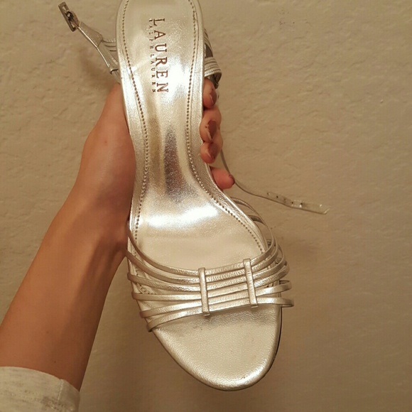 **SALE! LAST CHANCE! Ralph Silver Lauren Heels