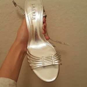 **SALE! LAST CHANCE! Ralph Silver Lauren Heels
