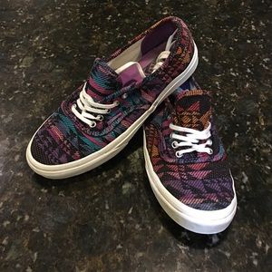 Tribal Print Vans Sneakers