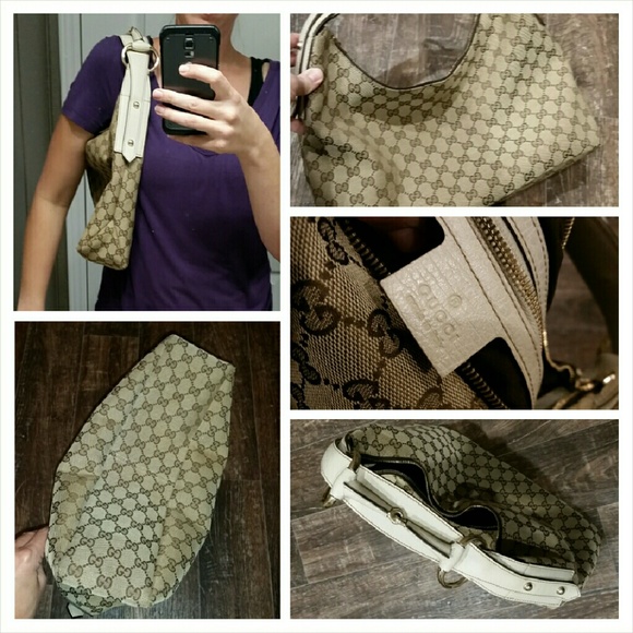 Gucci Med. Canvas Horsebit Hobo