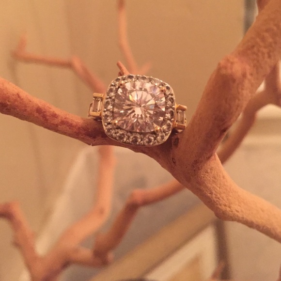 Gold plated CZ ring