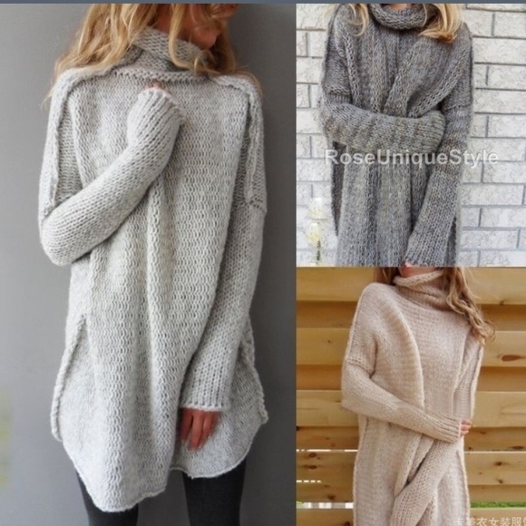 Pullover Turtle Neck Sweater - Picture 2 of 3