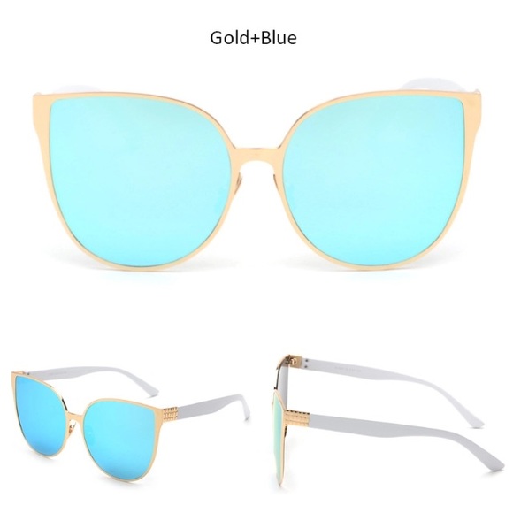 LAST PAIR! Blue Mirrored Sunglasses 😎 - Picture 5 of 6