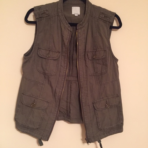 Halogen Army Green Military Vest