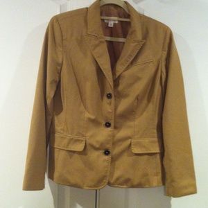 Isaac Mizrahi Tailored Blazer Tan size 12