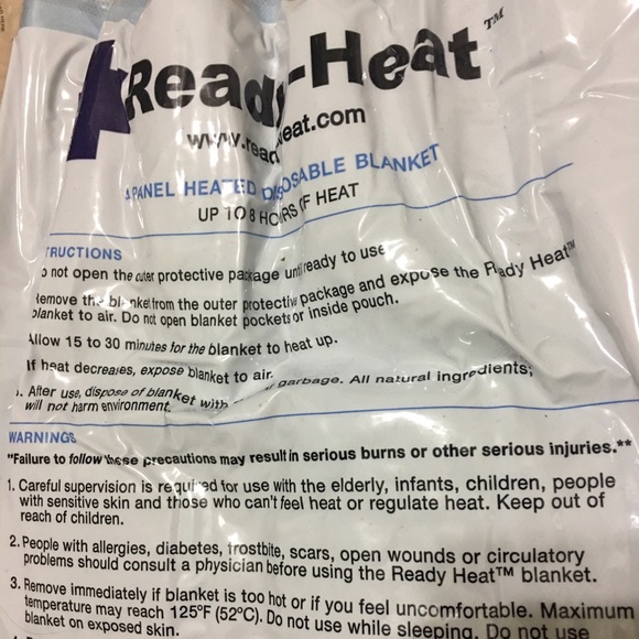 4 Panel heated disposable blanket - Picture 2 of 2