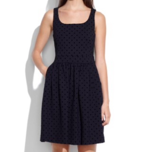Madewell velvetdot dress