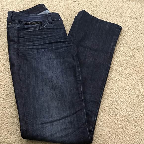 Guess bootcut dark denim jean, size 28