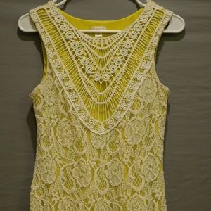 Xhilaration mini dress w/ cloth lace pattern