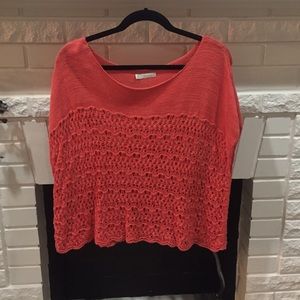 Neon colored crotchet top