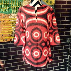 Tory Burch Linen Tunic Top