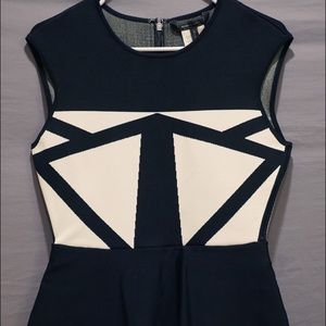 BCBG MAX AZRIA black and white dress