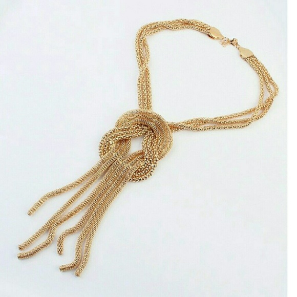 Jewelry - Chunky Gold-tone Statement Multichain Necklace NWT