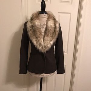 Ann Taylor Loft Fur Jacket