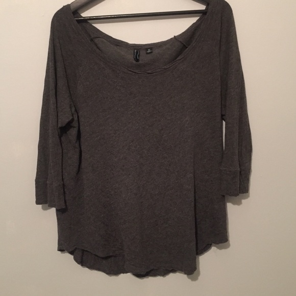 Loose wide neck top