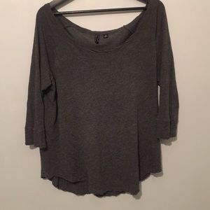 Loose wide neck top