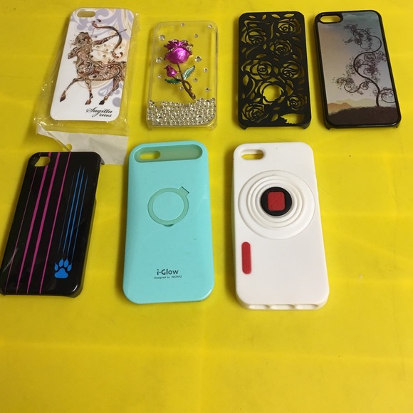 Bundle of various designed IPhone 5s cases