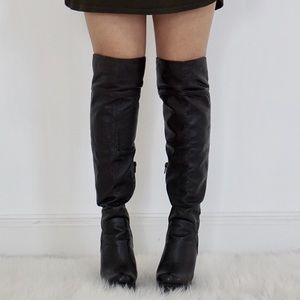 ALDO Thigh High Black Boots