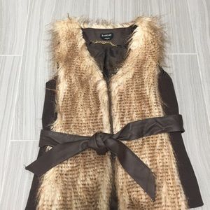 Bebe fur vest size M