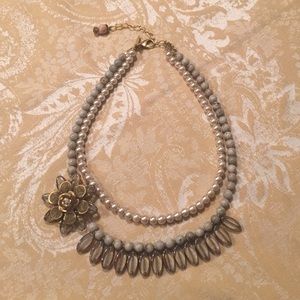Anthropologie multi-strand necklace