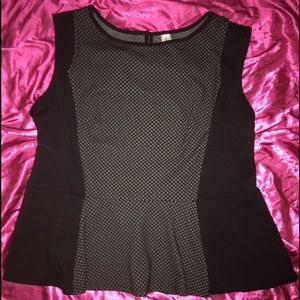 Cute black sleeveless top