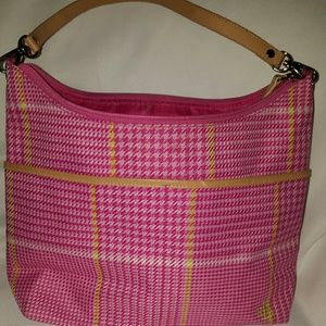 Marked 10% off  ♨ Ralph Lauren Pink Plaid Bag