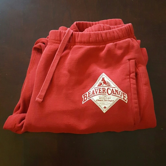 Roots Red/Burgundy Sweatpants